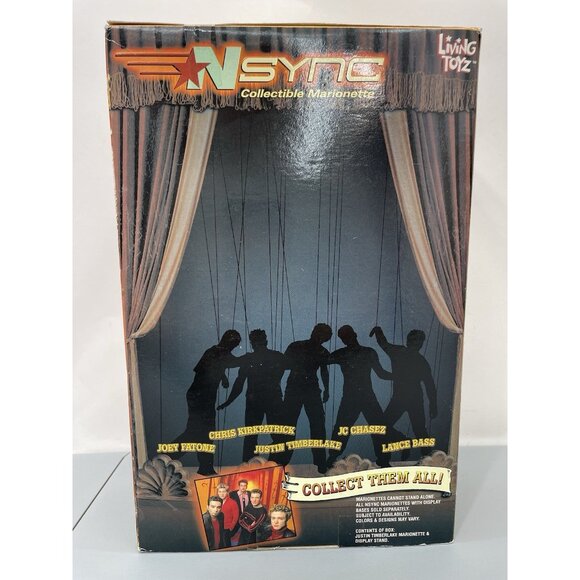 Y2K NSync JC Chasez Collectible Marionette Doll Living Toyz 2000 Open Box - Picture 2 of 4